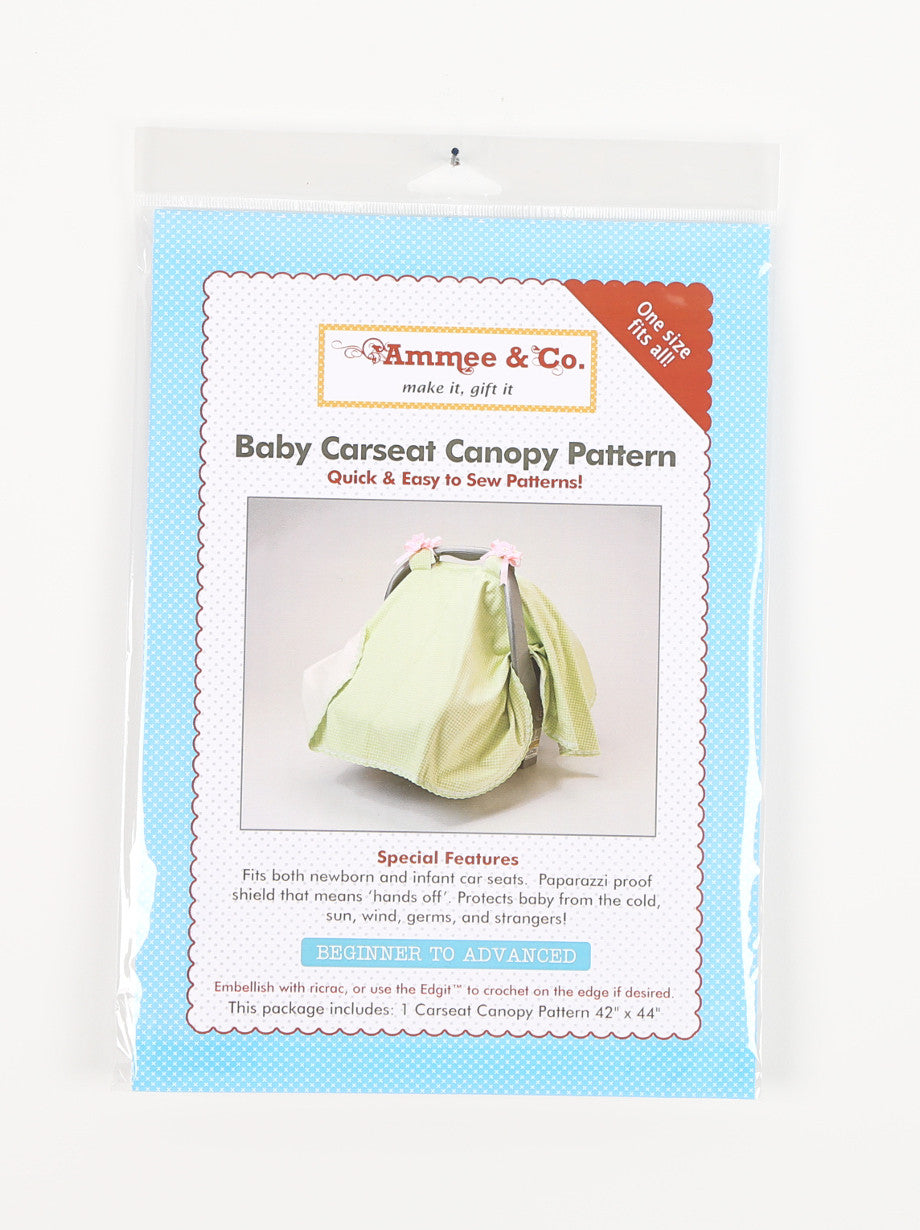 AP101 - SEWING PATTERN #1 - Carseat Canopy Pattern - One Size