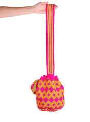 WB113 - Crochet Wayuu Bucket Bag – One-of-a-kind Design