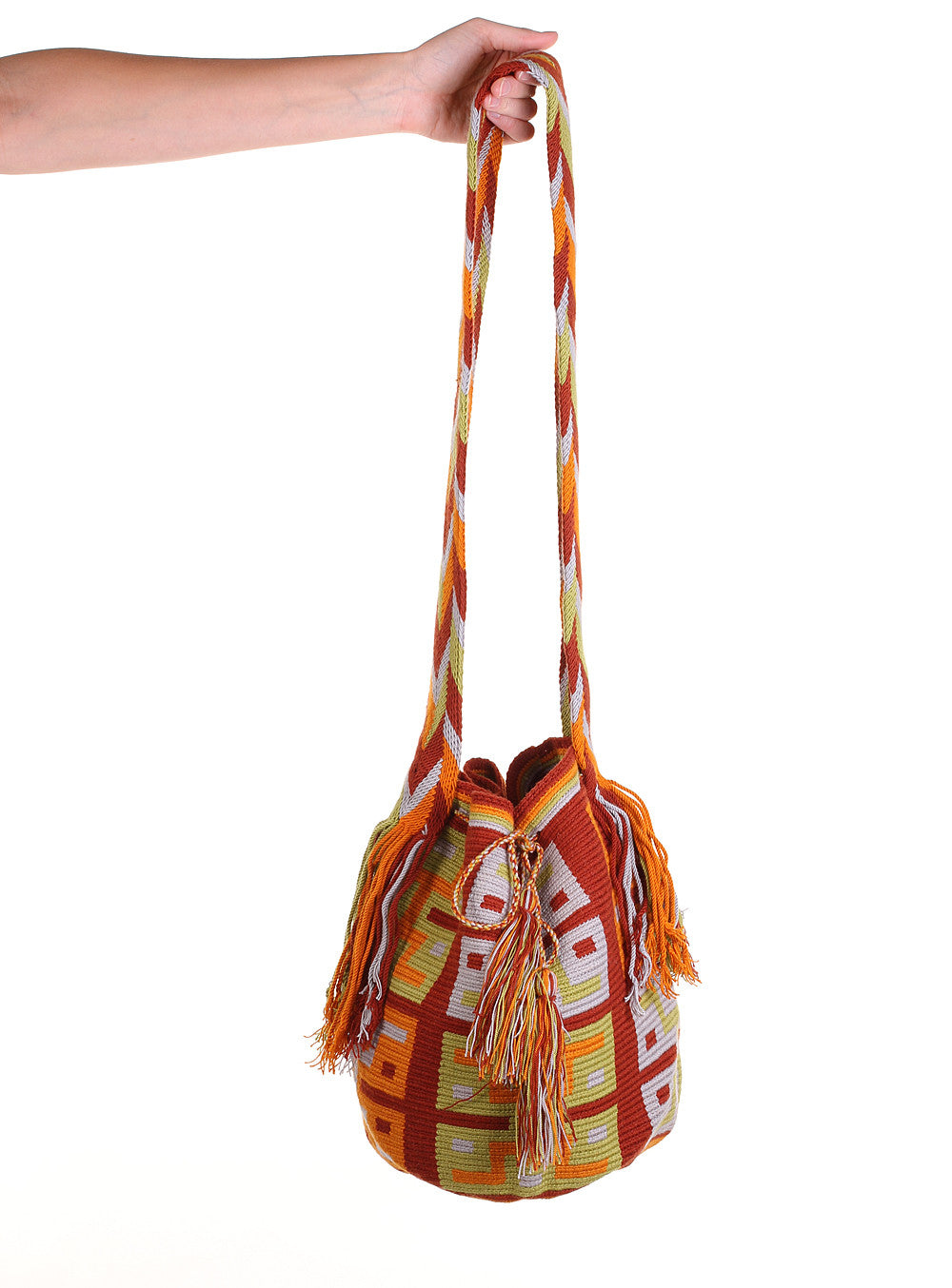 WB109 - Crochet Wayuu Bucket Bag – One-of-a-kind Design